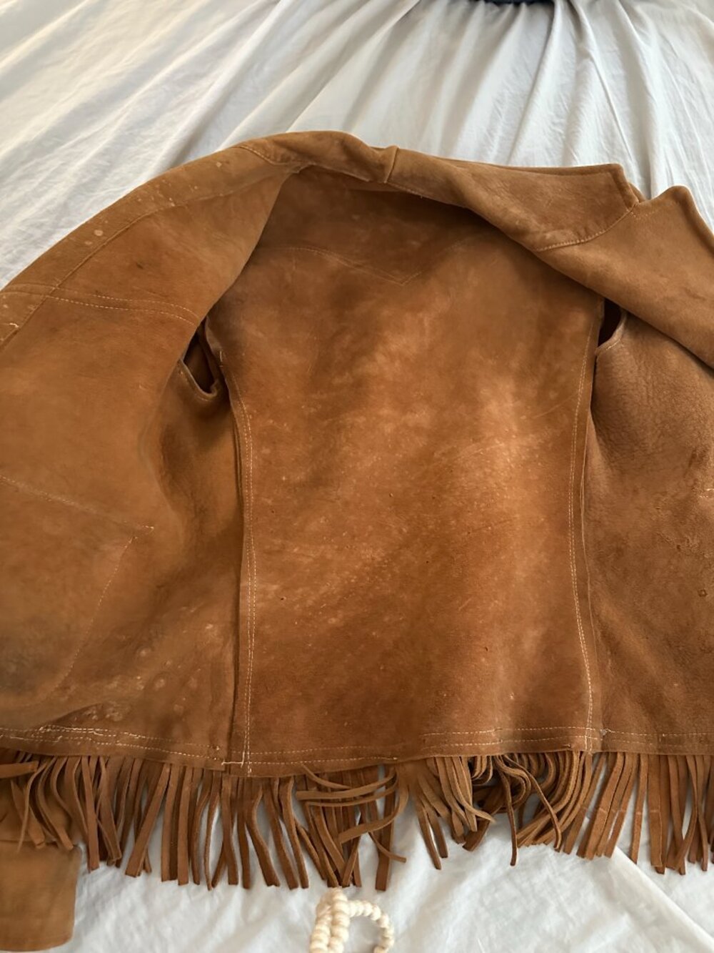 Vintage Suede Fringed Jacket - Picture 15 of 16